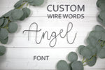 Load image into Gallery viewer, Angel Font Custom Wire Words
