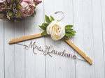 Load image into Gallery viewer, Bridal Wedding Dress Hanger With White Peony
