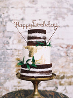 Load image into Gallery viewer, Happy Birthday Wire Cake Topper
