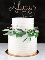 Load image into Gallery viewer, Always Wire Cake Topper

