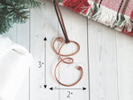 Load image into Gallery viewer, Custom Wire Initial Ornament A
