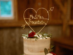 Load image into Gallery viewer, Mr &amp; Mrs Custom Last Name Cake Topper
