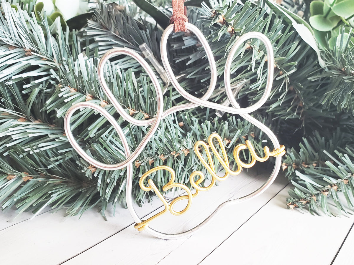 Custom Wire Name Ornament (Oliver) – Le Rustic Chic