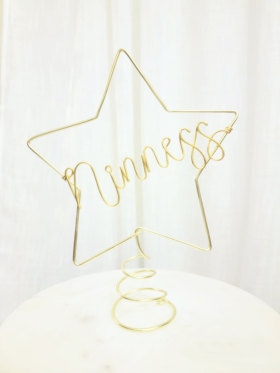 Custom Wire Tree Topper – Le Rustic Chic