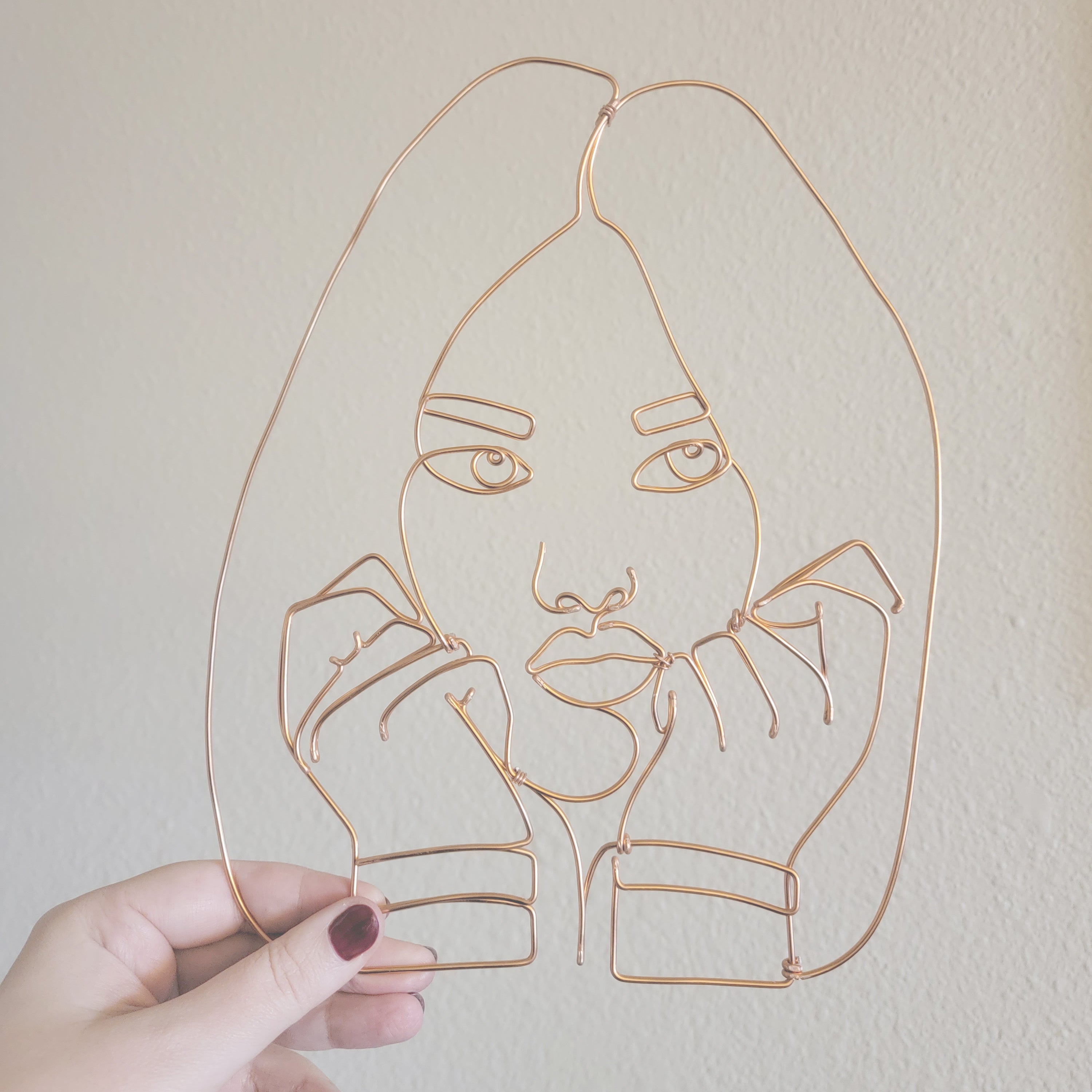 Custom Wire Portrait Sculpture