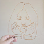 Load image into Gallery viewer, Custom Wire Portrait Sculpture
