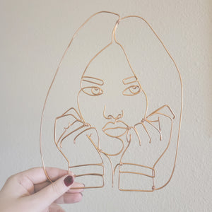 Custom Wire Portrait Sculpture