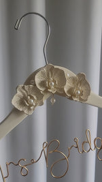 Load and play video in Gallery viewer, Vintage Luxury Wedding Dress Hanger Orchid
