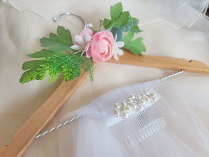 Wedding Veil Hanger Bridal Shower Gift Boho Floral Vintage