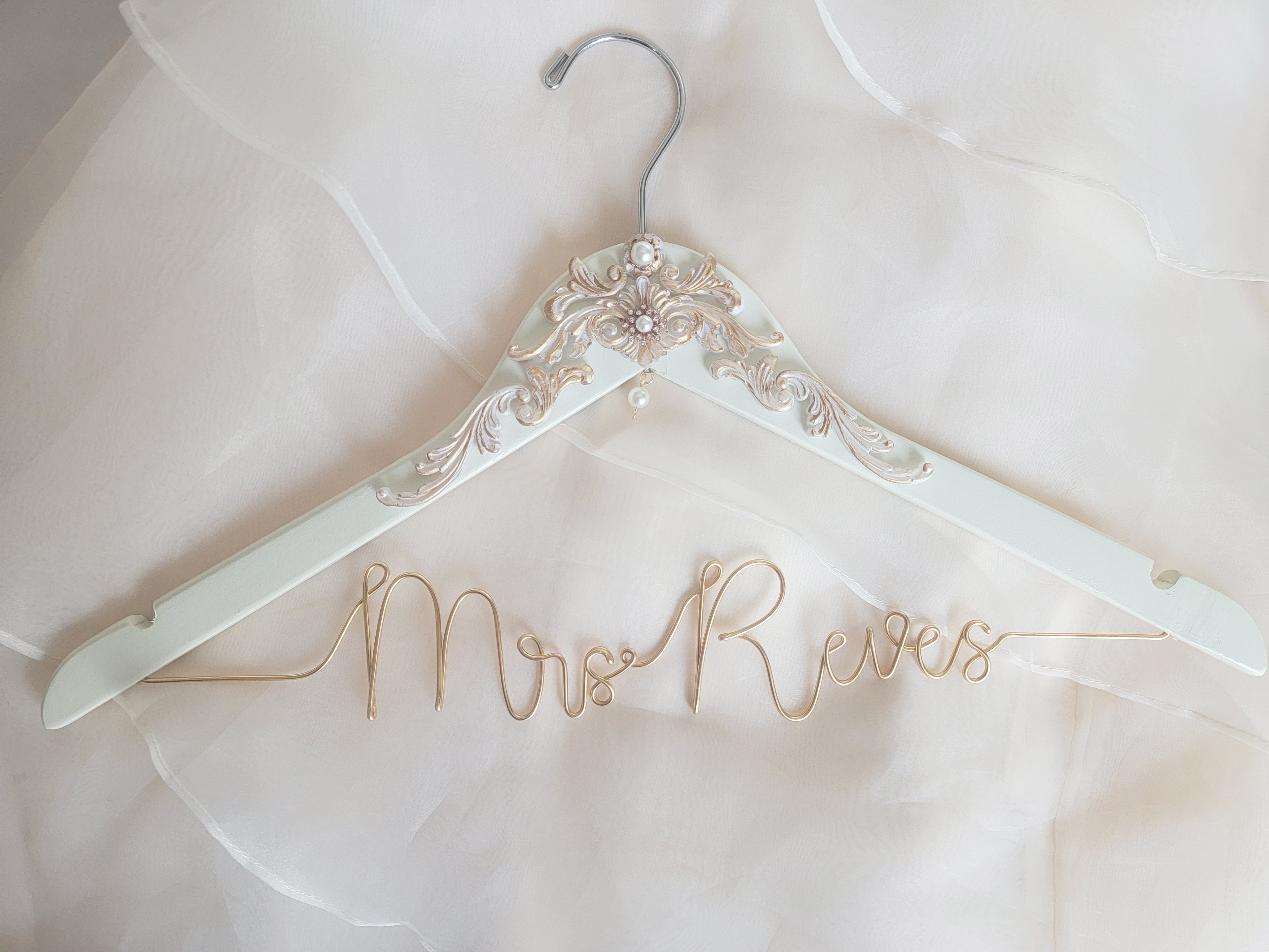 Vintage Luxury Wedding Dress Hanger