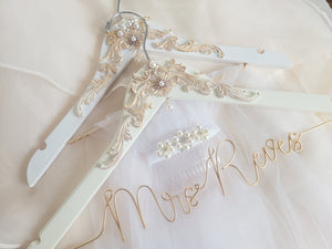 Bundle Vintage Luxury Wedding Dress and Veil Hangers