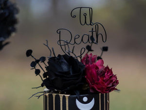 Till Death Gothic Cake Topper