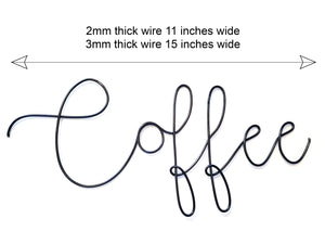 Coffee Wire Wall Word