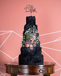 Till Death Gothic Cake Topper