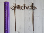 Load image into Gallery viewer, Hitched Rustic Wire Cake Topper
