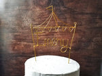 Load image into Gallery viewer, Circus Tent Wire Cake Topper
