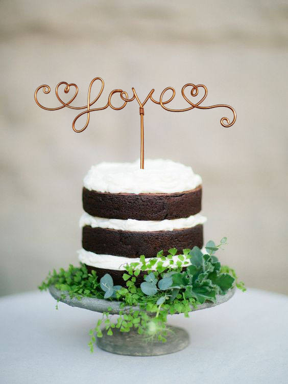 Love Wire Cake Topper