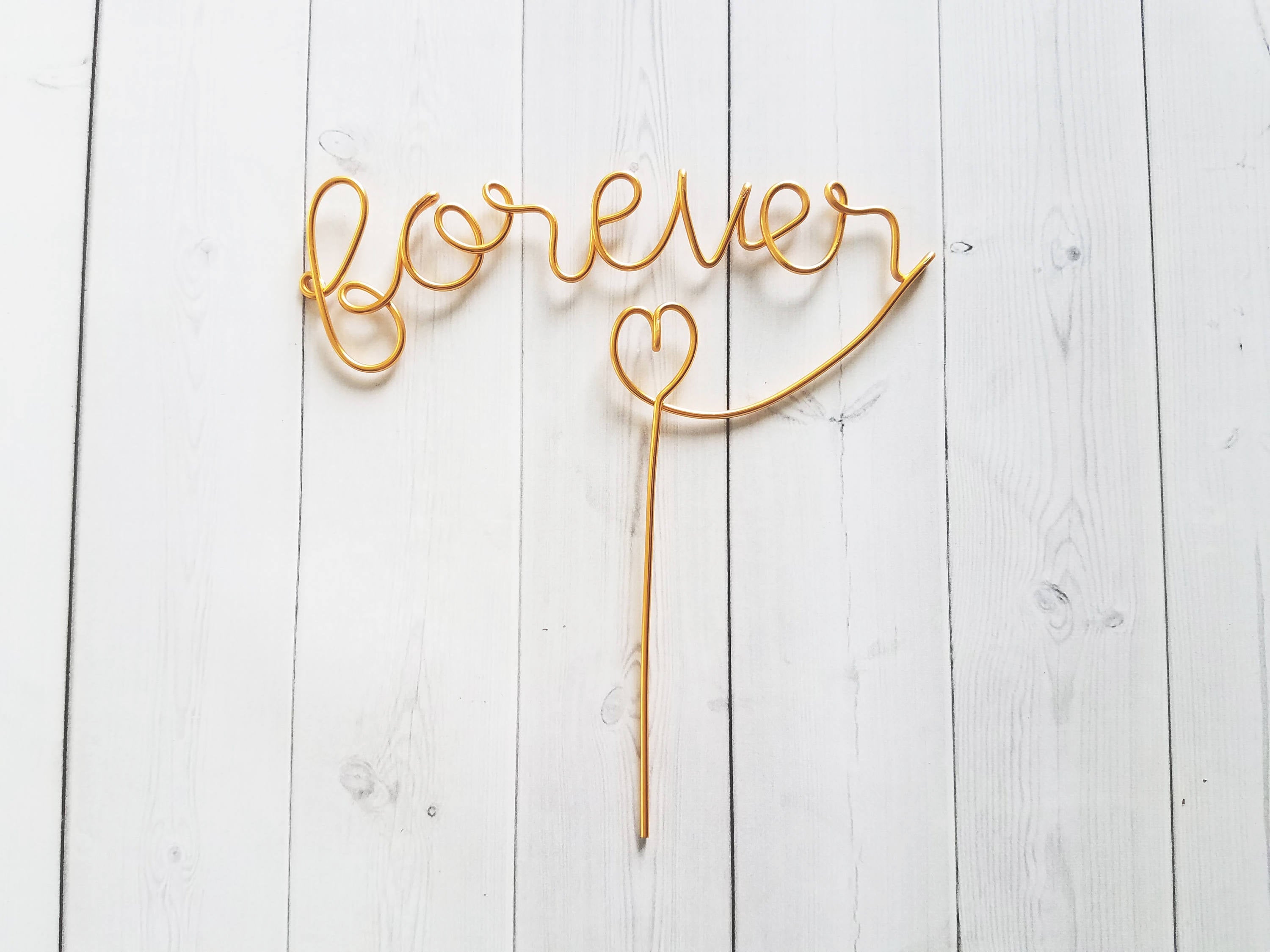 Forever Wire Cake Topper