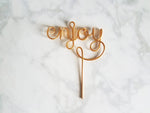 Load image into Gallery viewer, Enjoy Wire Cupcake Topper
