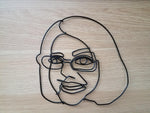 Load image into Gallery viewer, Custom Wire Portrait Sculpture
