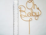 Load image into Gallery viewer, Oh Baby Wire Cake Topper

