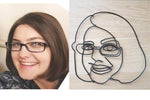 Load image into Gallery viewer, Custom Wire Portrait Sculpture
