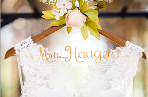 Wedding Hanger Pink Peony Flowers