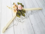 Load image into Gallery viewer, Bride Hanger With Pink Peony Flowers
