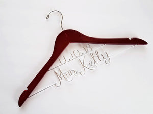 Name and Date Wedding Hanger
