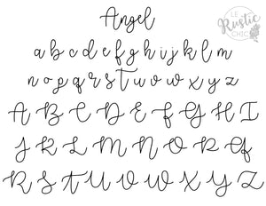 Angel Font Custom Wire Words