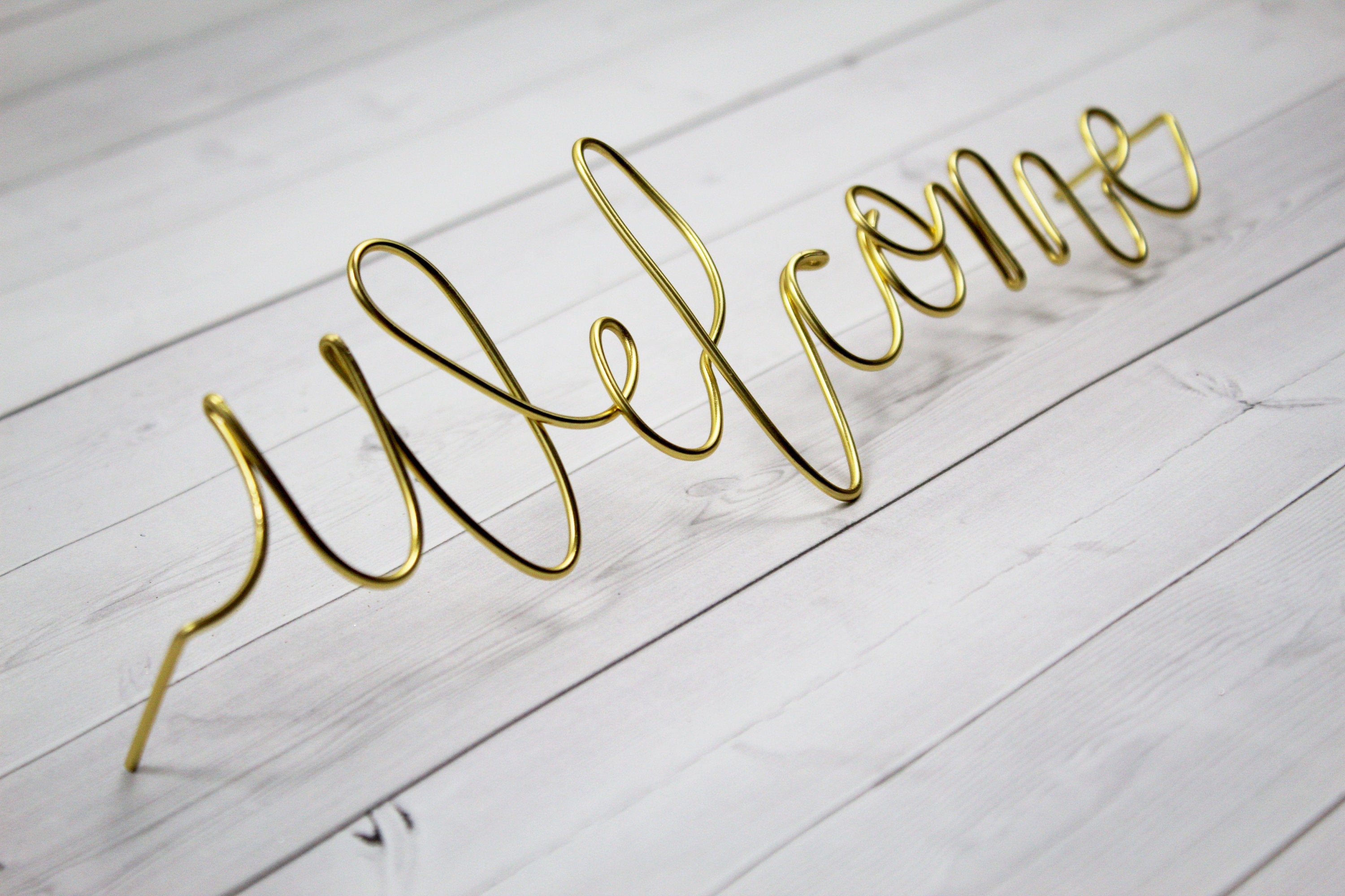 Welcome Wire Words for Wreath