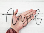 Load image into Gallery viewer, Get Naked Wire Words Angel Font
