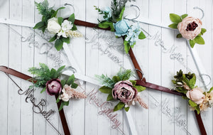 Wedding Hanger With Date Flowers