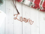 Load image into Gallery viewer, Custom Wire Name Ornament (Liam)
