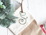 Load image into Gallery viewer, Custom Wire Initial Gift Tag S
