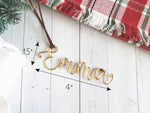 Load image into Gallery viewer, Custom Wire Name Ornament (Emma)
