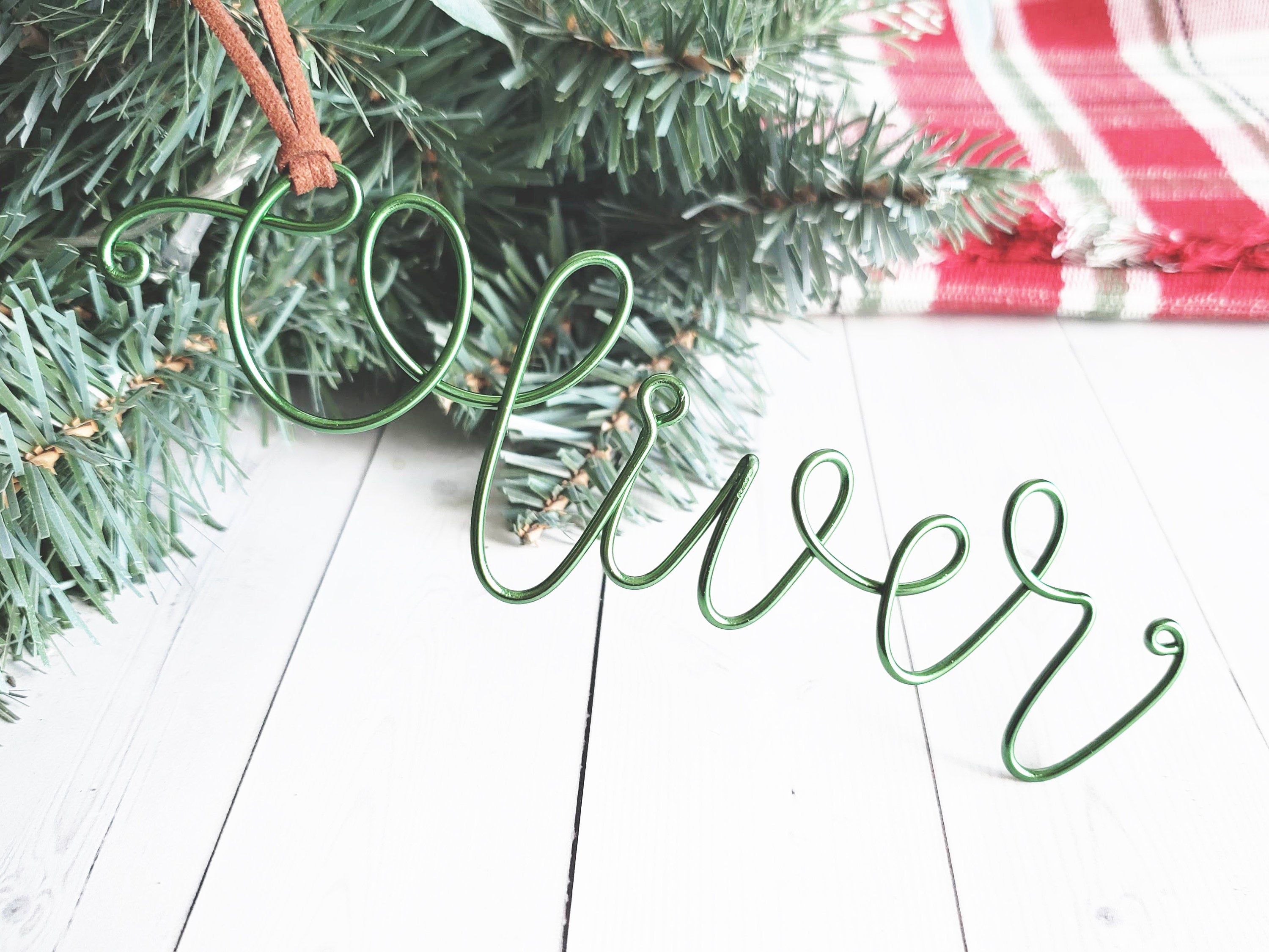 Custom Wire Name Ornament (Oliver) – Le Rustic Chic