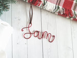Load image into Gallery viewer, Custom Wire Name Ornament (Sam)
