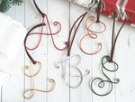 Load image into Gallery viewer, Custom Wire Initial Ornament B
