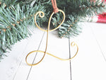 Load image into Gallery viewer, Custom Wire Initial Ornament L
